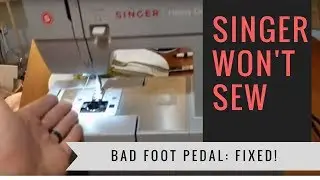 FIXED: Singer 4423 Sewing Machine Won't Sew - Broken Bad Foot Pedal 🤔