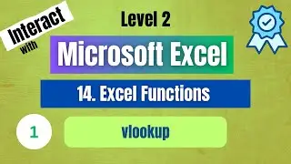 14.Excel function :  VLOOKUP 1