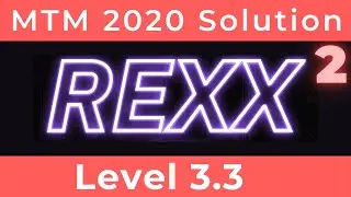 REXX2 - Nexxt Level Rexx | Level 3.3 solution of Master the Mainframe 2020 | IBM MTM 2020