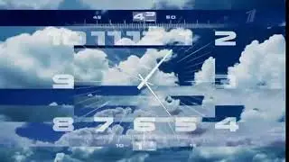Анонс в титрах, часы и переход на ночное вещание (Первый канал, 22.08.2011)