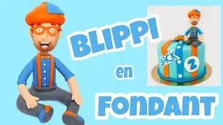BLIPPI FONDANT cake TUTORIAL🏃🎂 [cómo hacer a blippi en Fondant] blippi birthday cake ideas🎉