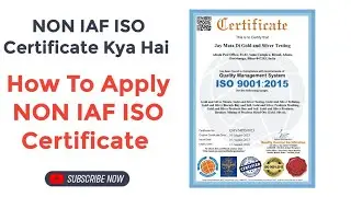What is the meaning of NON IAF ISO certificate | NON IAF ISO certificate Kya Hai | NON IAF ISO |
