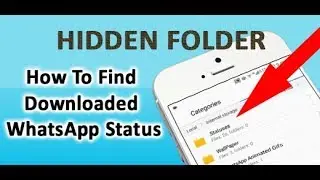 Hidden Folder for WhatsApp Status | New Trick 2018 | Auto Download