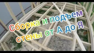 Каркасная стена от первой доски до последнего гвоздя.