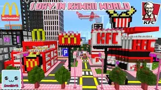 1 DAY in Kawaii World - Go to McDonalds and KFC