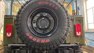 #10 часть. Крепление для запасного колеса ГАЗ 69# В КРЫМ НА ГАЗ 69