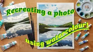 Transforming a picture into a watercolours painting ☞ Summer landscape
