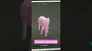 Pink Elephant created in #3D #Software #blender #learnblender #3Dart