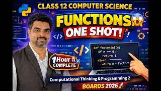 CLASS 12 CS | ONE SHOT | UNIT 1 | COMPUTATIONAL THINKING AND PROGRAMMING 2 | FUNCTIONS CUET 2023