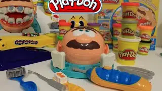 Play Doh Dr. Drill N Fill. Play Doh dentista, Play Doh Dentiste. Brincando. Playing play doh.
