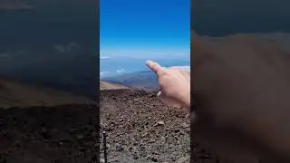 Вид с Тейде на вулкан Pico Viejo и южную часть острова. 