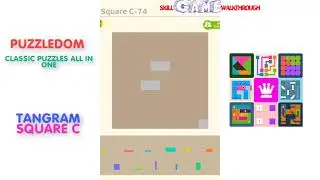 Puzzledom - Tangram SQUARE C Level 51 - 100 - Walkthrough