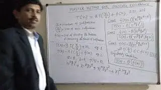 T(n)  = 9 T(n/3) + n  | master method case1 | master theorem case1 |algotech programming concept