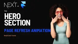 How to add hero section Animation in Nextjs14 using framer motion | quick tutorial