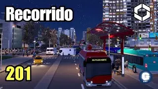 Cities Skylines 2 | Bus Ride POV | Recorrido 201| Santiago de Chile| Gameplay en Español