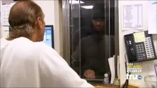 Hardcore Pawn -  Man Bangs his head on Protective Glass