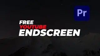 Free YouTube End Screen Template For Adobe Premiere Pro.