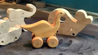 ahşap oyuncak dinazor yapımı