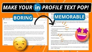 LinkedIn font generator | How to bold text on LinkedIn | STAND OUT to recruiters!