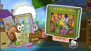 Snail Bob 1 - All Levels Gameplay 1-20 Part 2 Grandpa's Bday @ANGAMESTV