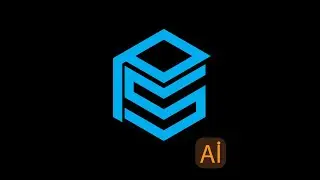 How to creat a Monogram letter Logo PS tutorial polygon shape in adobi illustrator cc short.