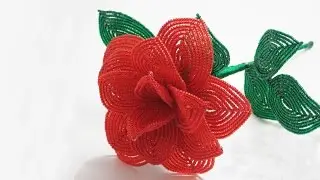 French beaded flowers : rose