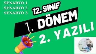 12. Sınıf Fizik 1. Dönem 2. Yazılı Senaryo Çözümleri