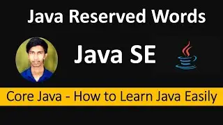 Java - Keywords | Reserved Literals | Reserved Words List