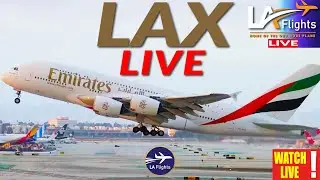 🔴LAX LIVE: LOS ANGELES INTERNATIONAL AIRPORT | LAX Plane Spotting