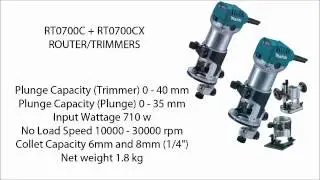 New Makita RT0700C / RT0700CX Router / Trimmers