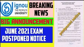 IGNOU EXAM NOTIFICATION 2021