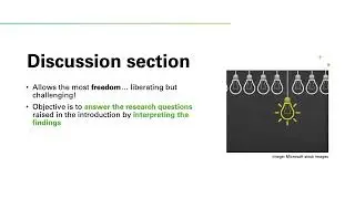 Scientific writing Discussion Section
