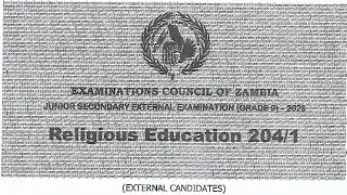 Grade 9 R. Education 2023 External