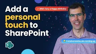 Show birthdays and work anniversaries on your intranet