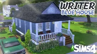 (No CC!!) 👨‍💻Writer Blue House | The Sims 4 Speed Build