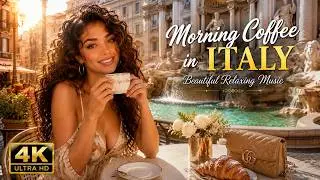 Morning Coffee in Italy ☕🇮🇹 Relaxing Mediterranean Music & Beautiful Italian Scenery • 4K