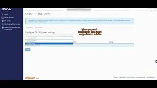 cPanel'de php.ini Düzenleme