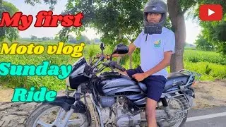 TODAY SUNDAY RIDE 😘 AND MY FIRST MOTOVLOG RIDE 😃 AND CHECK REACTION 😰 #trendingvideo #viralvideo #h2