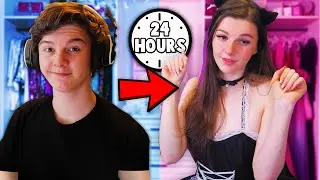 I Spent 24 HOURS Dressed As A Girl...