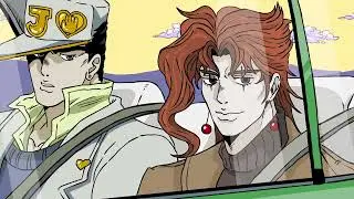 Kakyoin & Jotaro in Morioh - Animated