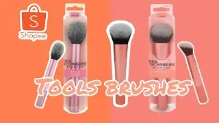 Shopee haul tools make up . Real techniques brushes (2021)