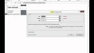 Converting numbers and text to date formats