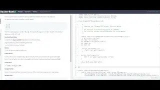 HackerRank-Diagnol Difference