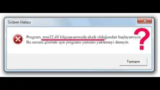 GTA VİCE CİTY MSS32.DLL HATASI ÇÖZÜM 100%