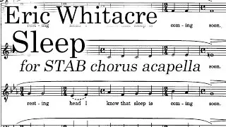 Eric Whitacre - Sleep (2000) Score