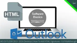 How To Add HTML Signatures - Full Walkthrough | MS OUTLOOK (Desktop)