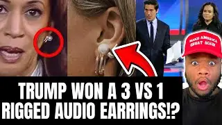 Kamala Harris in TROUBLE After CAUGHT With Rigged Audio Earrings & Moderators Help For Debate