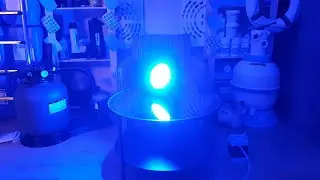 Светодиодная цветная RGB лампа для бассейна - как светит! Подсветка, Освещение, Прожектор бассейна