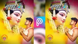 Navratri Photo Editing Tautorial PicsArt || PicsArt Durga Puja Photo Editing || Maa Durga Photo Edit