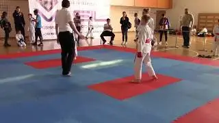 2018.04.15 ЧУ WKC г. Днепр | кумитэ 8-9 лет м | САМОЙЛОВ | 3 поединок